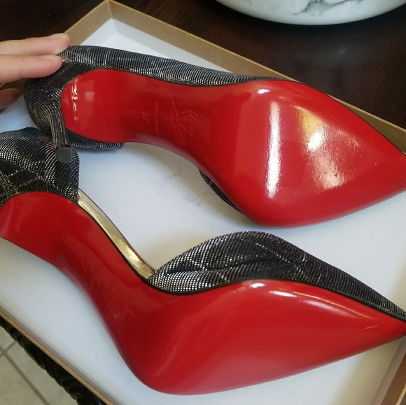 Christian Louboutin Iriza 100 tissu etincelle - Picture 2 of 3